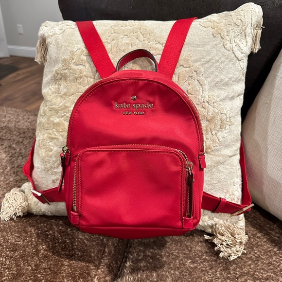 kate spade Handbags - Kate Spade Red Nylon Mini Backpack